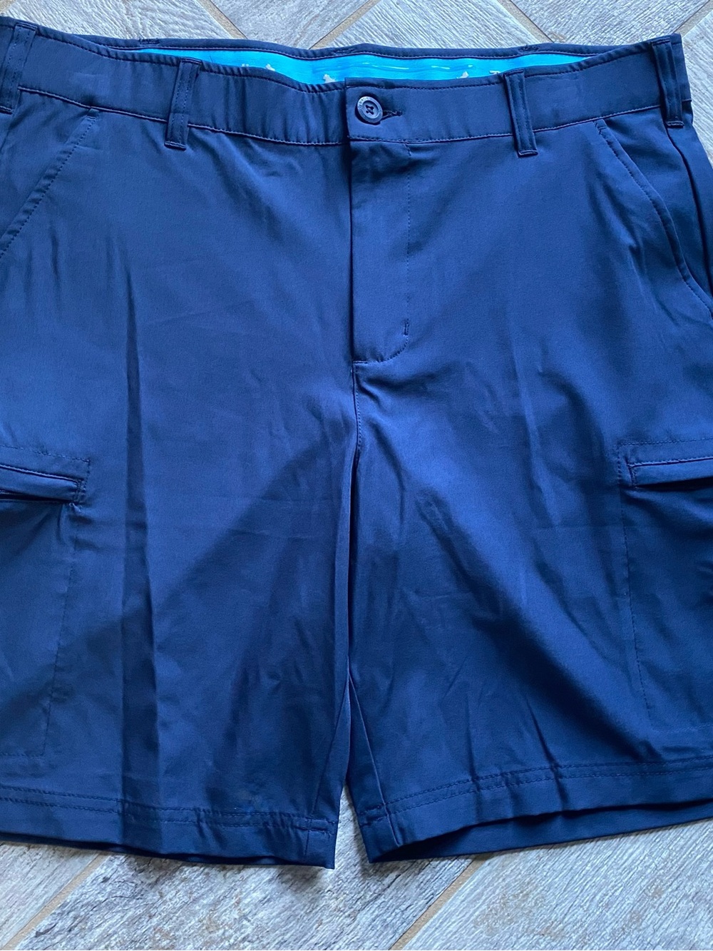 Birdie Bound Men's Navy Cargo Shorts 36